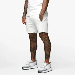 Twin Sets<Gym King Signature Knit Short Cream
