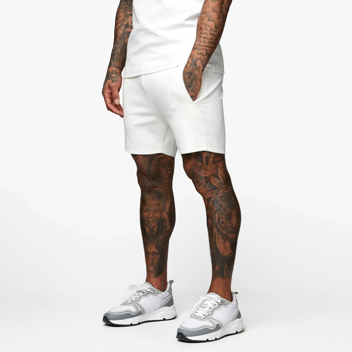 Twin Sets<Gym King Signature Knit Short Cream