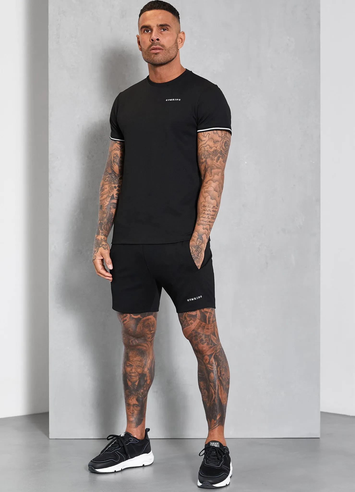 Twin Sets<Gym King Signature Knit Short Black