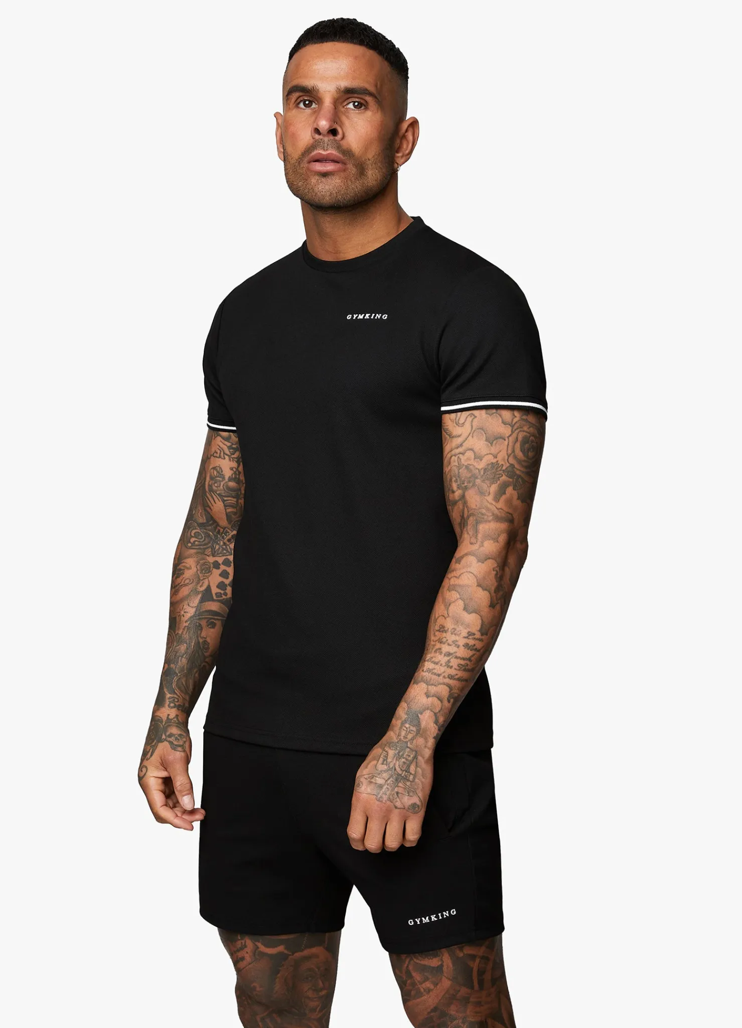 Twin Sets<Gym King Signature Knit Tee Black