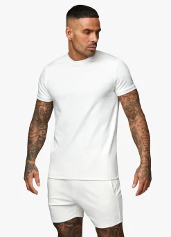 Twin Sets<Gym King Signature Knit Tee Cream