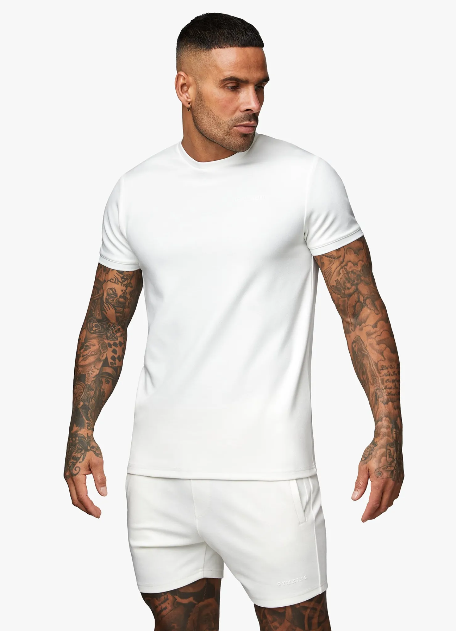 Twin Sets<Gym King Signature Knit Tee Cream