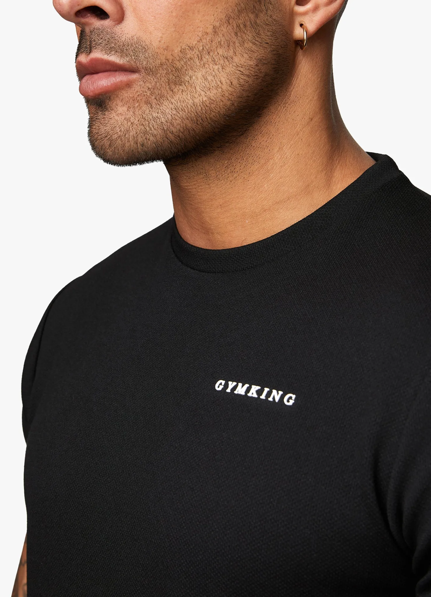 Twin Sets<Gym King Signature Knit Tee Black