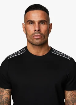 T-Shirts<Gym King Signature Taped Tee Black