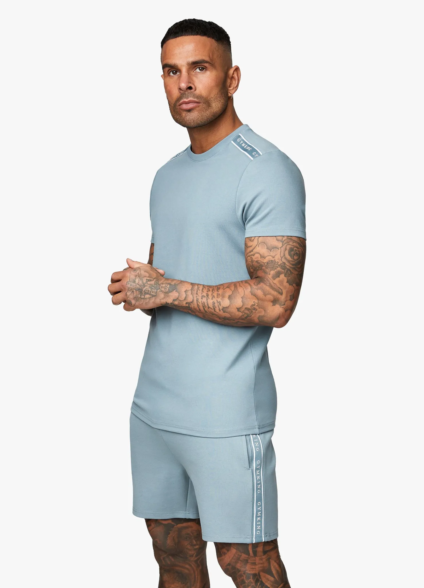 T-Shirts<Gym King Signature Taped Tee Sage