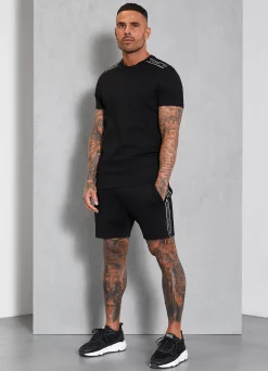 T-Shirts<Gym King Signature Taped Tee Black