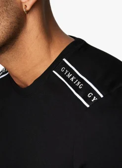 Twin Sets<Gym King Signature Taped Tee Black