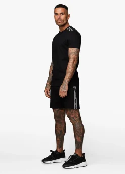 Twin Sets<Gym King Signature Taped Tee Black
