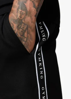 Shorts<Gym King Signature Taped Short Black
