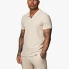 Polo Shirts<Gym King Signature Texture Polo Stone