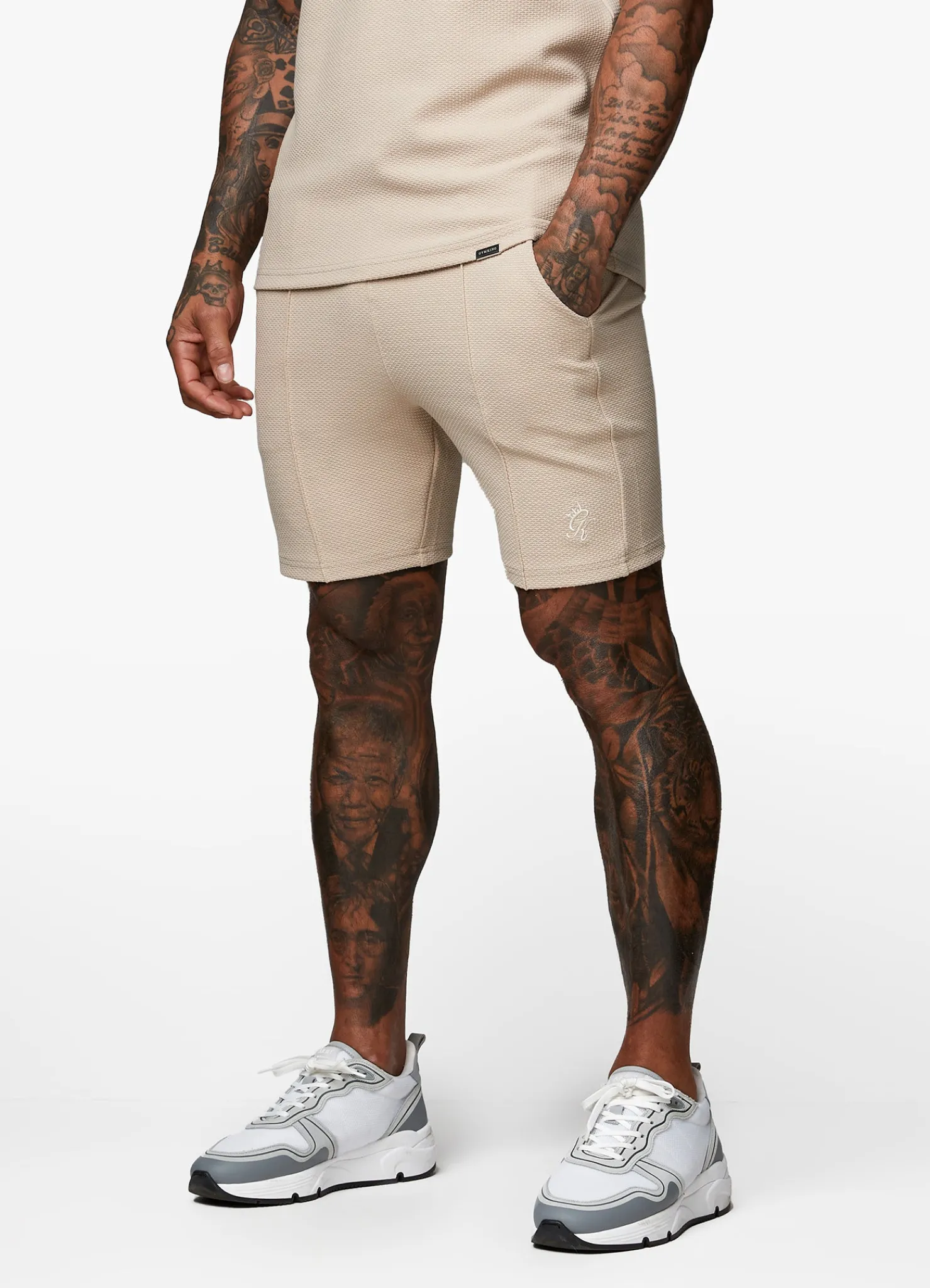 Twin Sets<Gym King Signature Texture Short Stone