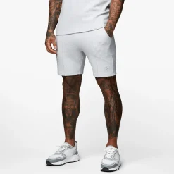 Shorts<Gym King Signature Texture Short Light Grey