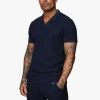 Polo Shirts<Gym King Signature Texture Polo Navy