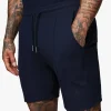 Twin Sets<Gym King Signature Texture Short Navy