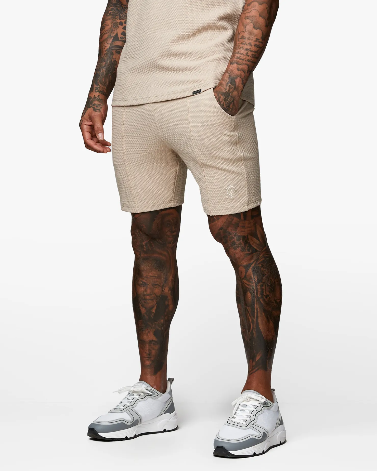 Twin Sets<Gym King Signature Texture Short Stone
