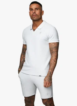 Twin Sets<Gym King Signature Texture Polo Light Grey