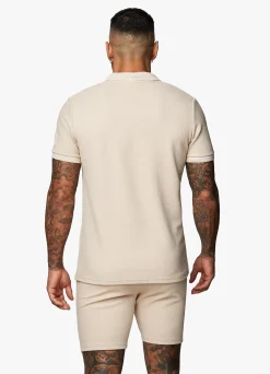 Polo Shirts<Gym King Signature Texture Polo Stone
