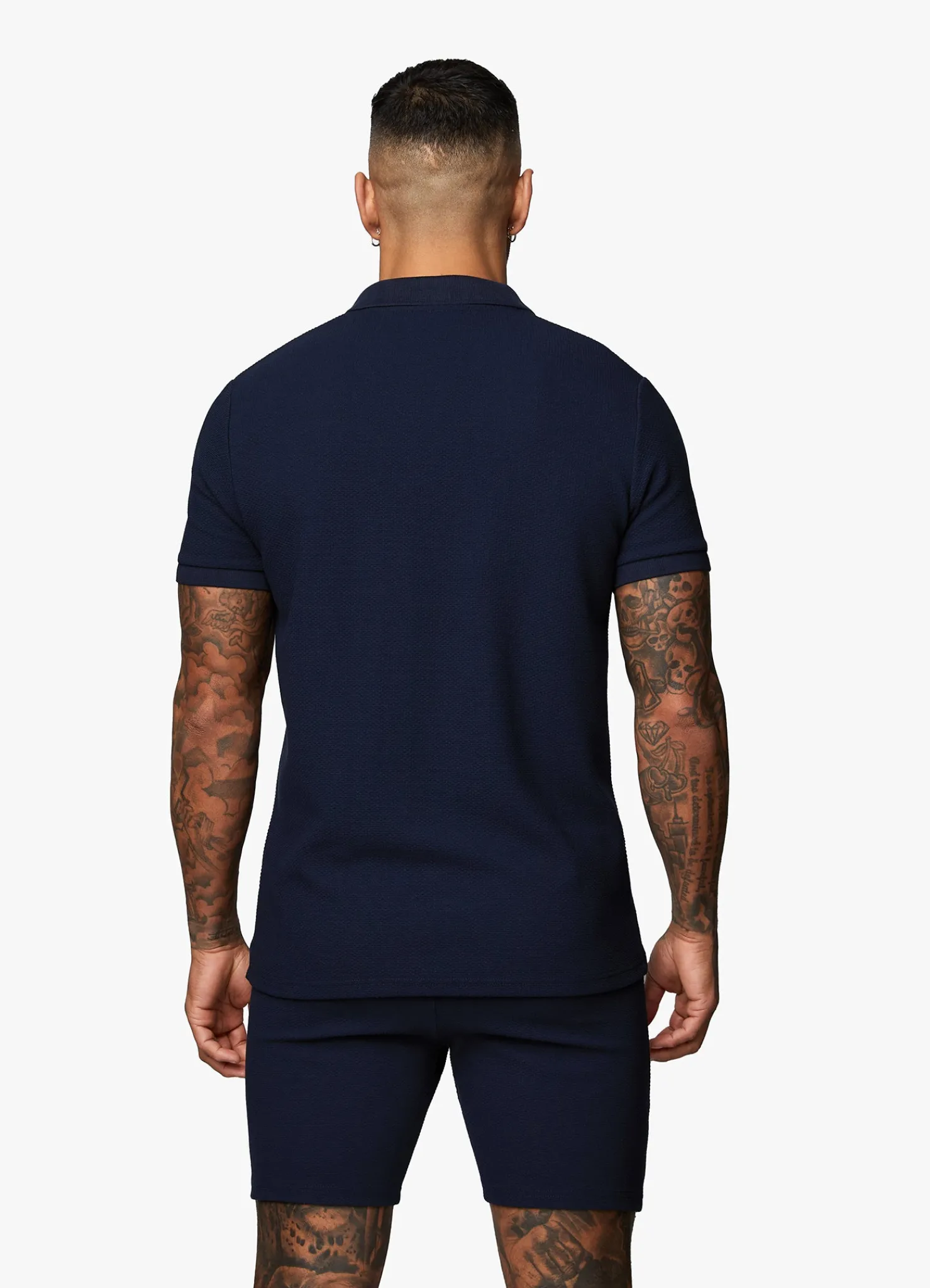 T-Shirts<Gym King Signature Texture Polo Navy