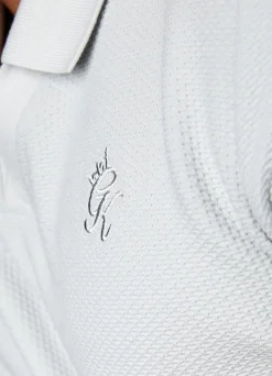 Polo Shirts<Gym King Signature Texture Polo Light Grey