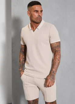 Shorts<Gym King Signature Texture Short Stone