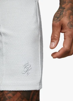 Twin Sets<Gym King Signature Texture Short Light Grey