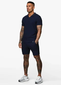 Shorts<Gym King Signature Texture Short Navy