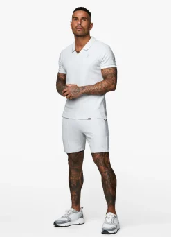 Polo Shirts<Gym King Signature Texture Polo Light Grey