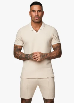 Polo Shirts<Gym King Signature Texture Polo Stone