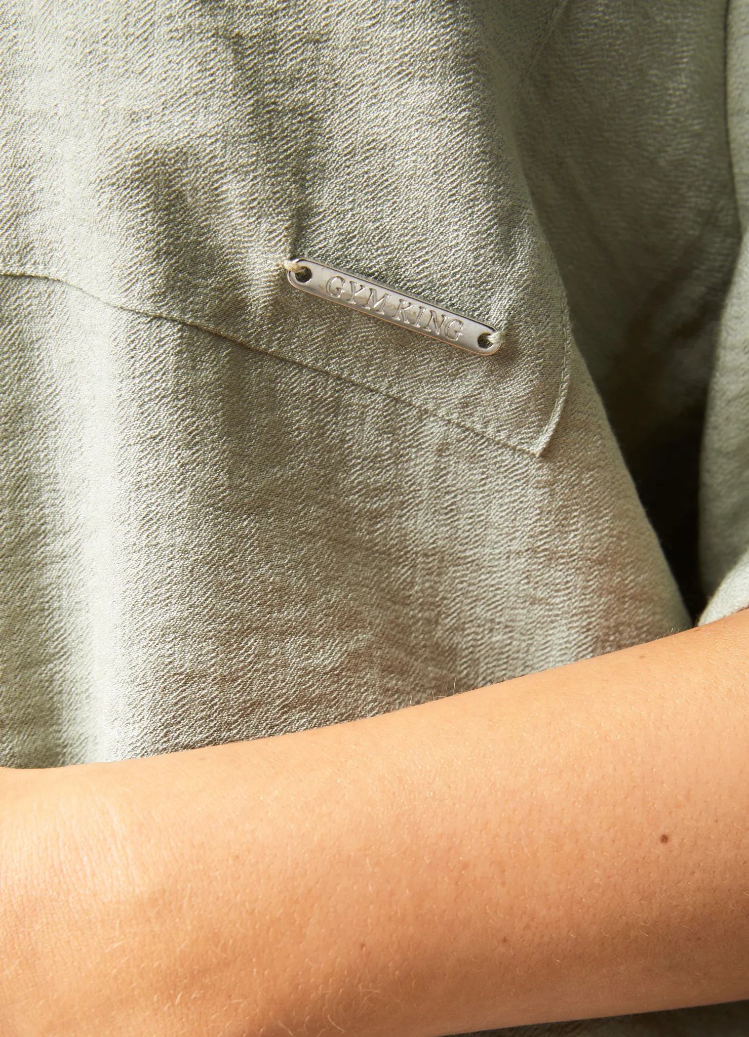 Tops & T-Shirts<Gym King Signature Woven Shirt Dusky Sage