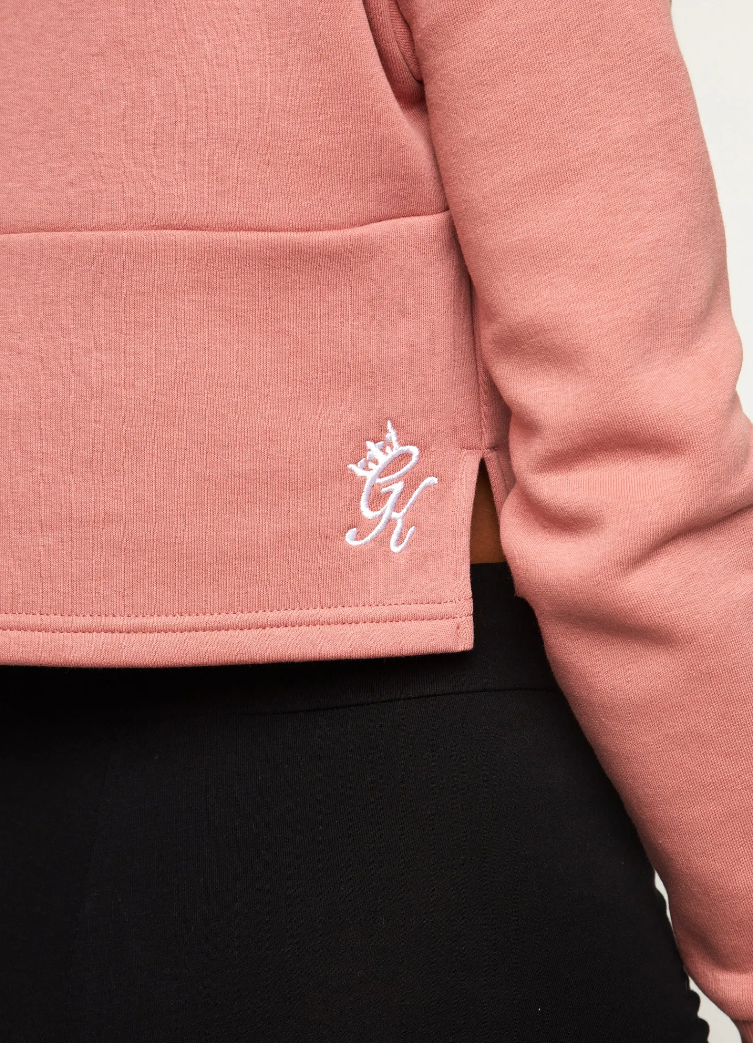 Hoodies<Gym King Sky Script Hooded Crop Brick