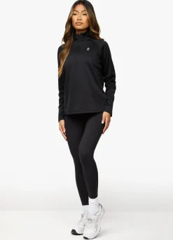 Gymwear<Gym King Sport 1/4 Zip Funnel Black