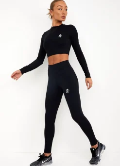 Gymwear<Gym King Sport Evolve Ls Crop Black