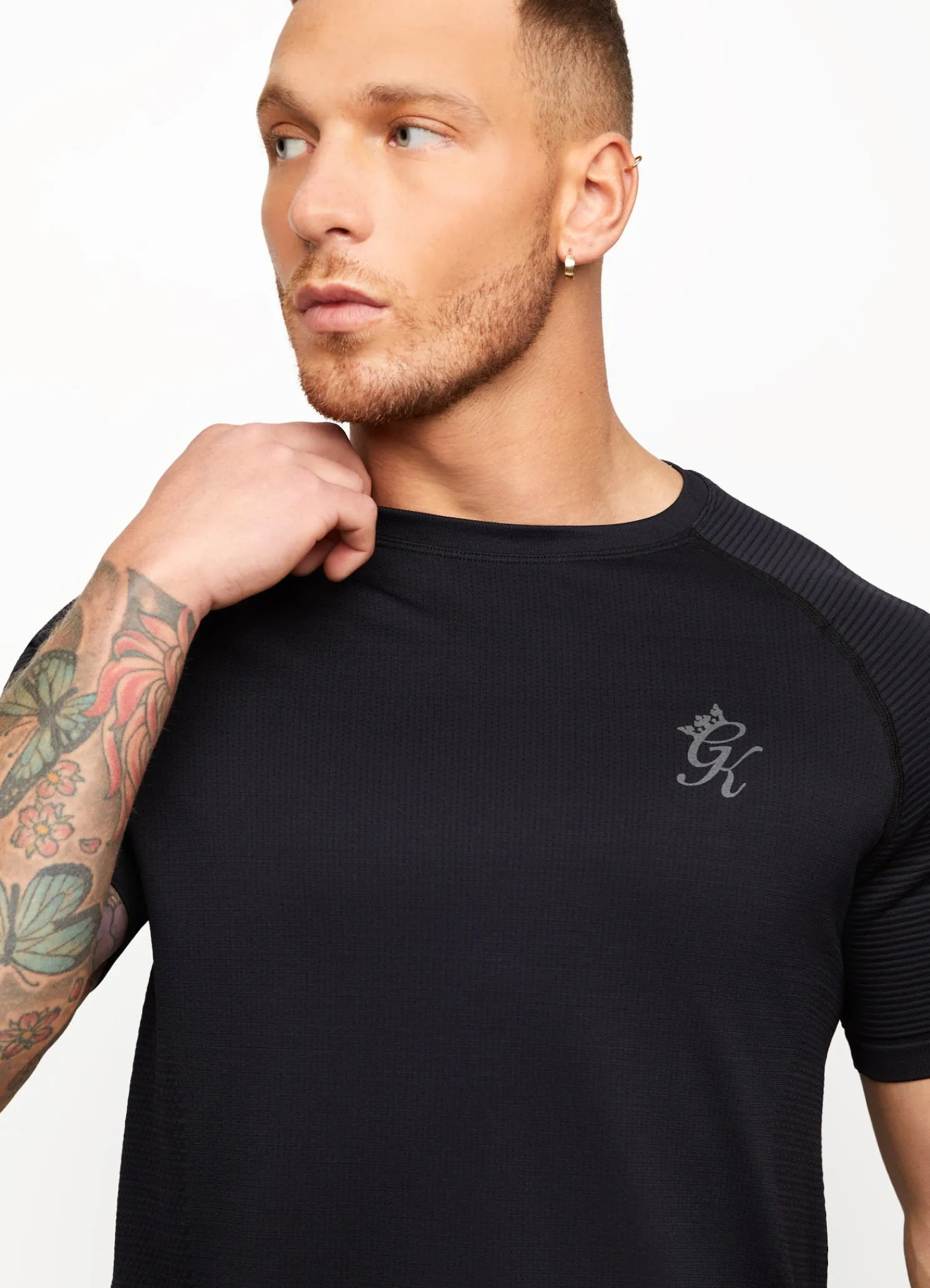 Gymwear<Gym King Sport Seamless Knit Ss Tee Black