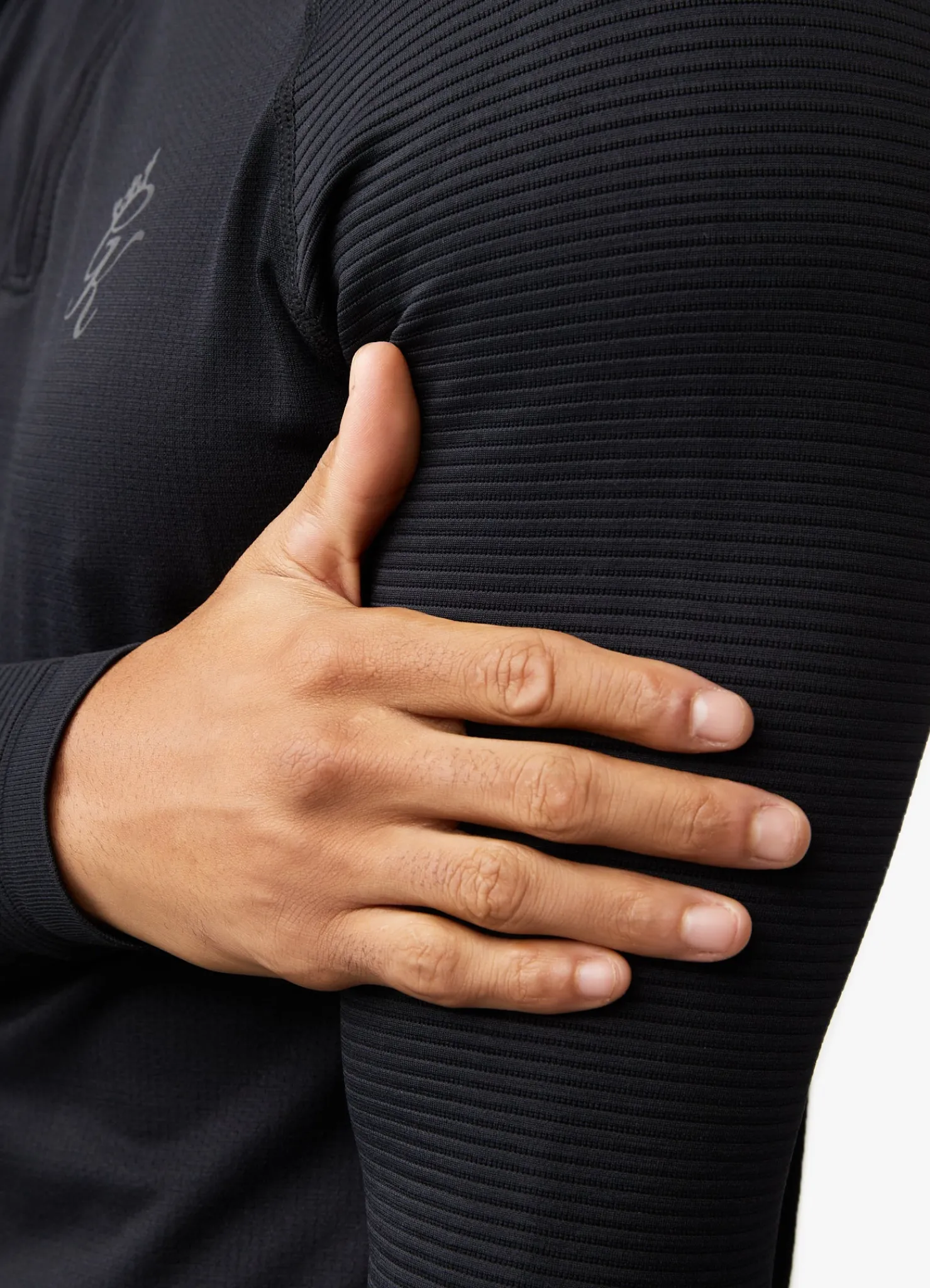 Gymwear<Gym King Sport Seamless Knit ¼ Zip Funnel Black