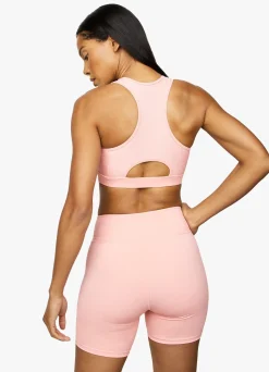 Sports Bras<Gym King Stamina Texture Racer Back Bra Blush Pink/Chilli Red
