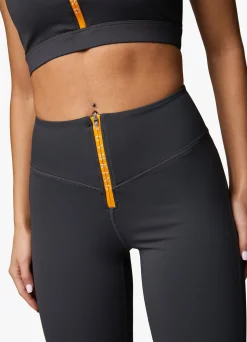 Leggings<Gym King Stamina Texture Legging Graphite/Golden Orange