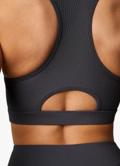Gymwear<Gym King Stamina Texture Racer Back Bra Graphite/Golden Orange