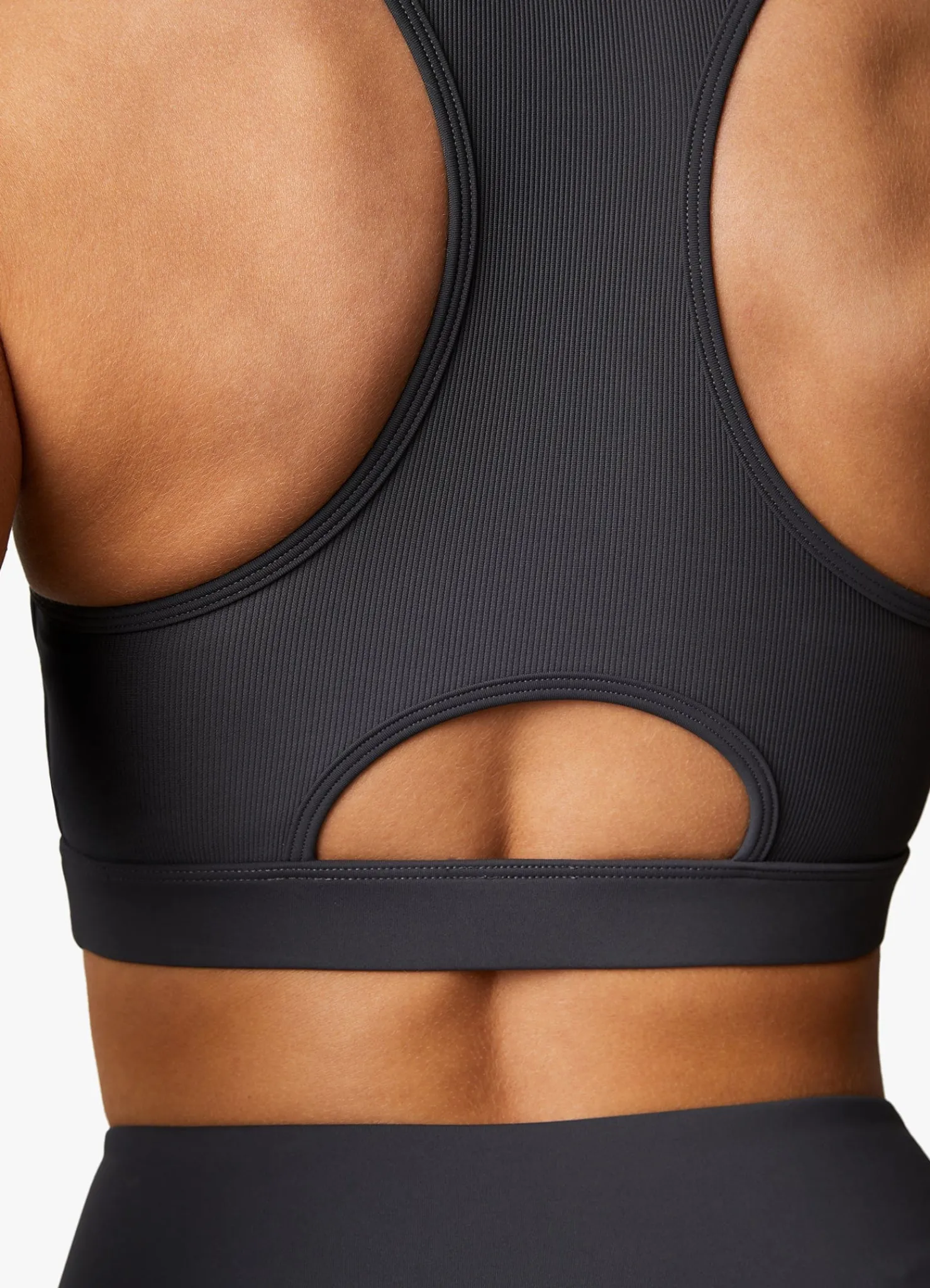 Sports Bras<Gym King Stamina Texture Racer Back Bra Graphite/Golden Orange