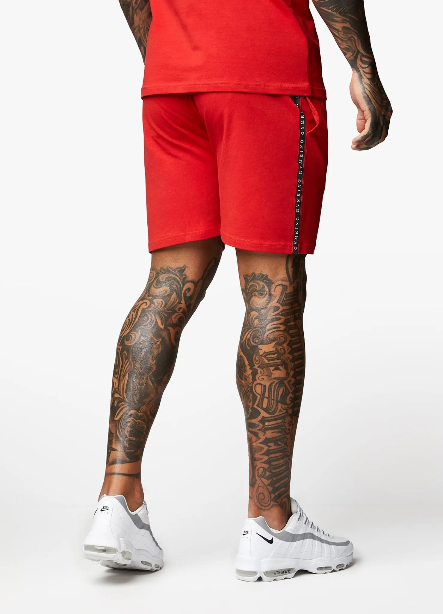 Twin Sets<Gym King Taped Jersey Short Red Rush
