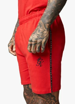 Shorts<Gym King Taped Jersey Short Red Rush