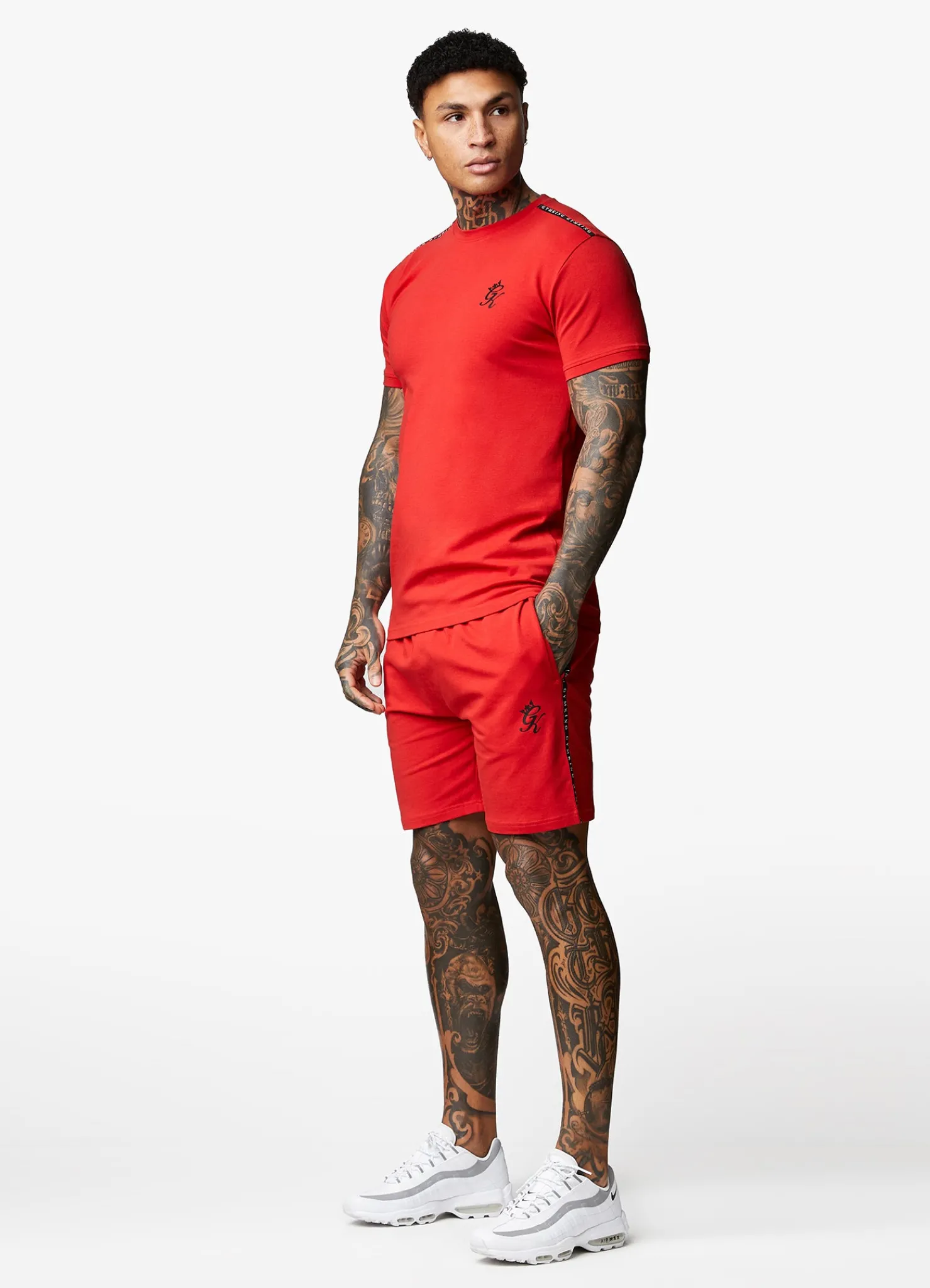 Twin Sets<Gym King Taped Jersey Short Red Rush