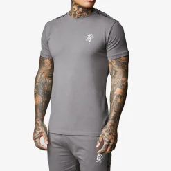 Twin Sets<Gym King Taped Jersey Tee Fossil Grey