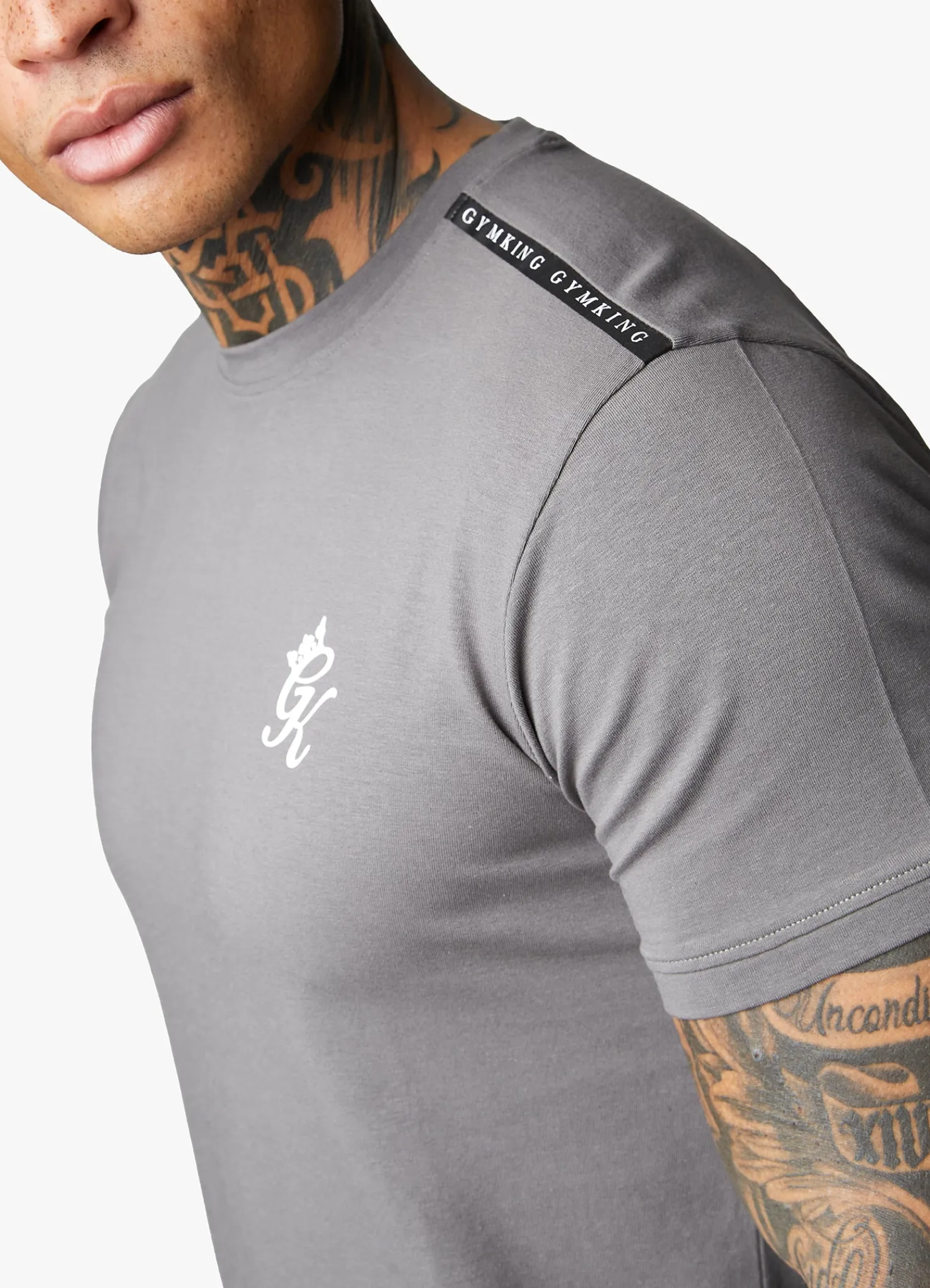 Twin Sets<Gym King Taped Jersey Tee Fossil Grey