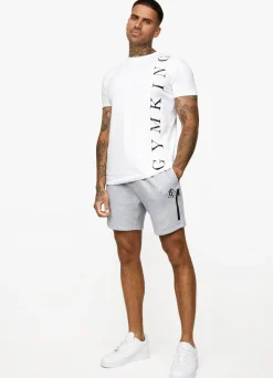 T-Shirts<Gym King Text Logo Tee White