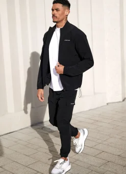 Tracksuit Tops<Gym King Utility Woven Bomber Black