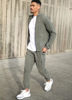 Tracksuit Tops<Gym King Utility Woven Bomber Olive