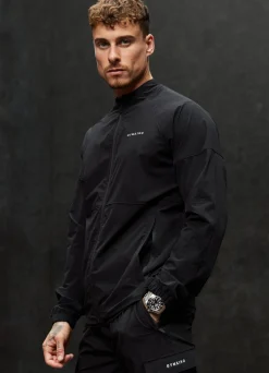 Tracksuit Tops<Gym King Utility Woven Bomber Black