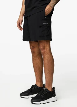Twin Sets<Gym King Utility Woven Cargo Short Black
