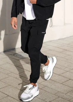 Tracksuit Bottoms<Gym King Utility Woven Cargo Pant Black