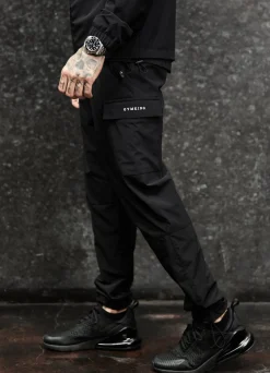 Tracksuit Bottoms<Gym King Utility Woven Cargo Pant Black